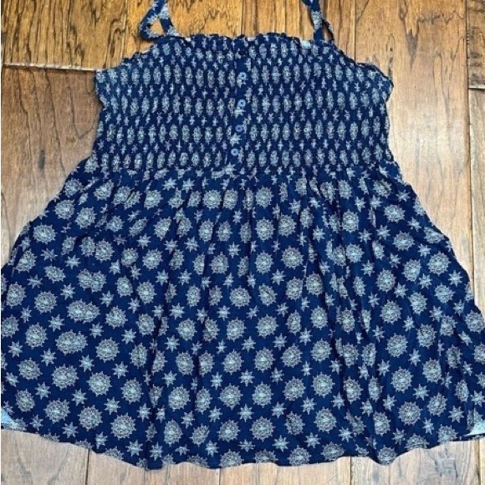 torrid Navy Blue Printed Smocked Sundress for Girls